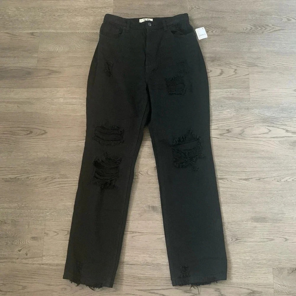 We The Free CRVY Straight Shooter Jean in Saturated Black - Size 30 - NWT - Picture 3 of 13